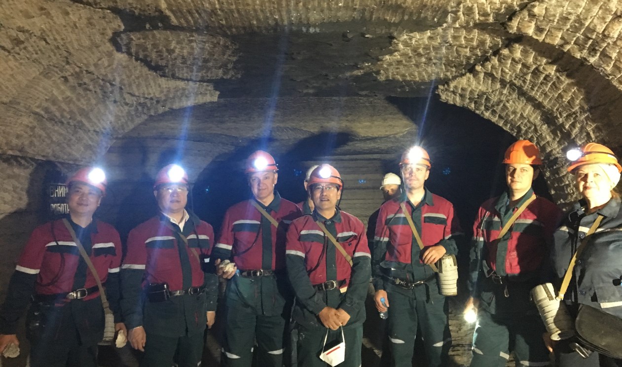Китайская делегация в шахте на Беларуськалии