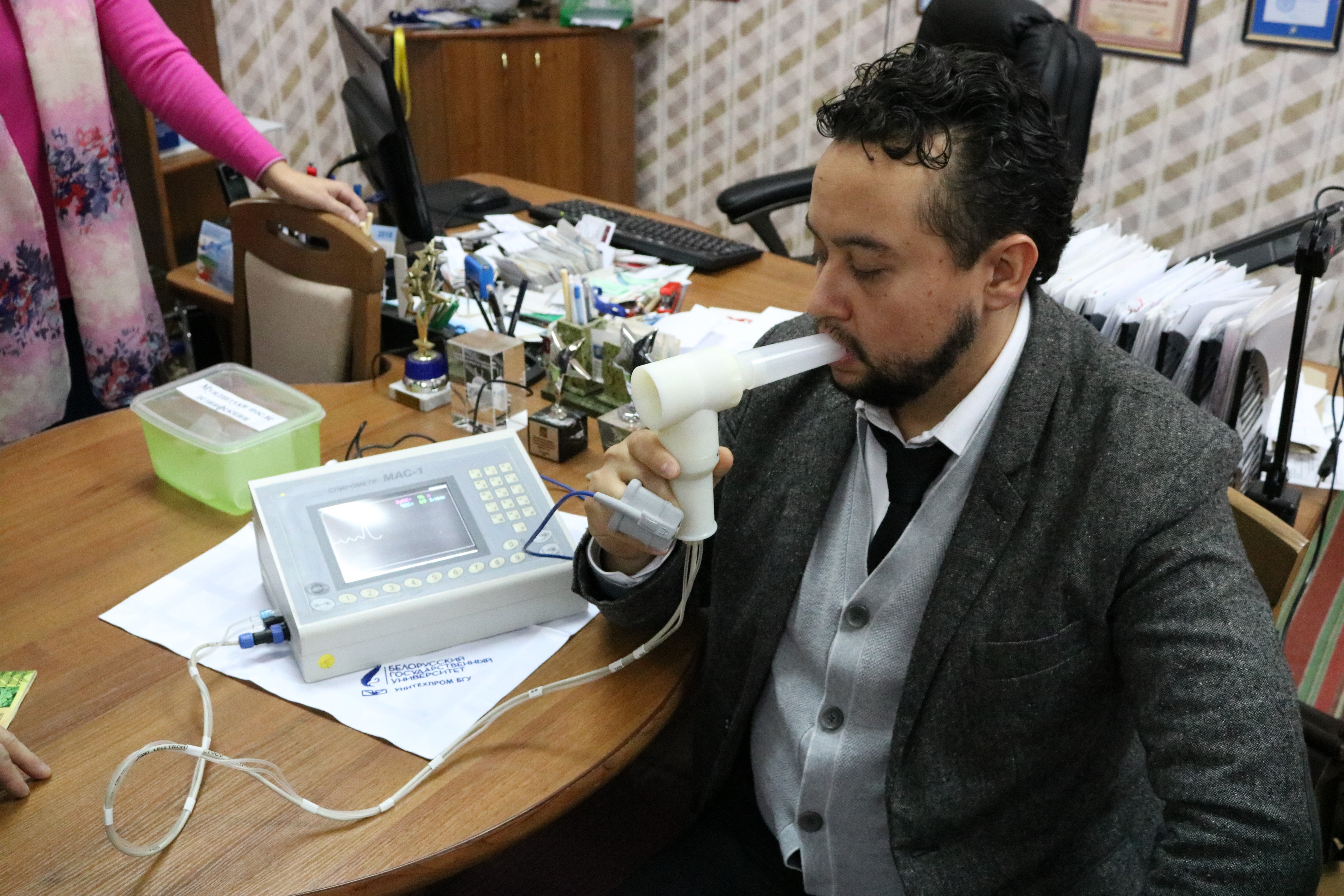 Колумбийская делегация на производстве УП "УНИТЕХПРОМ БГУ" ч.1